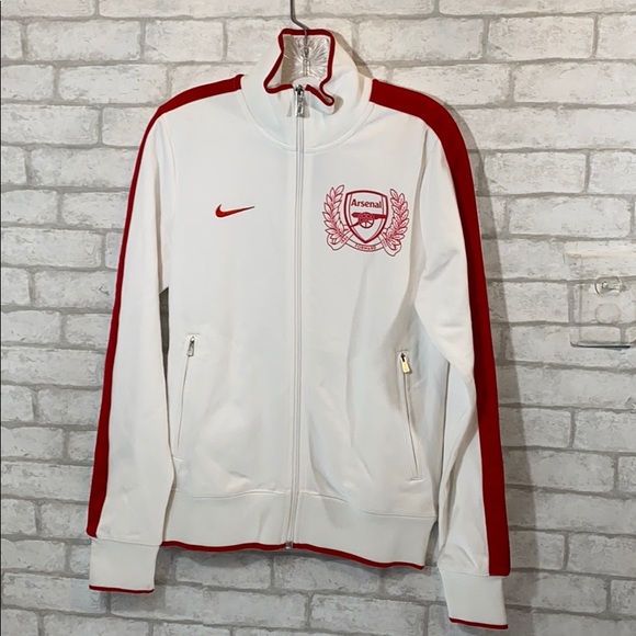 Nike Other - Nike Arsenal red/ white zip up size S